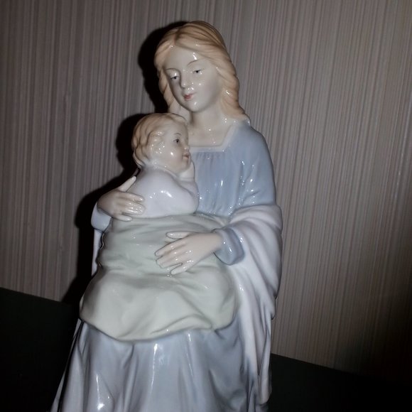 Vtg Homco Home Interiors Mother and Child Figurine - Picture 6 of 13